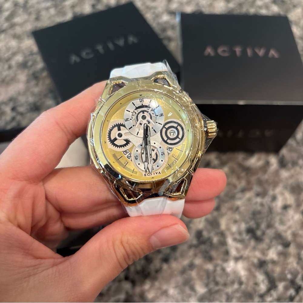 Activa X Invicta Men's Watch - 44mm, White Gold NWT